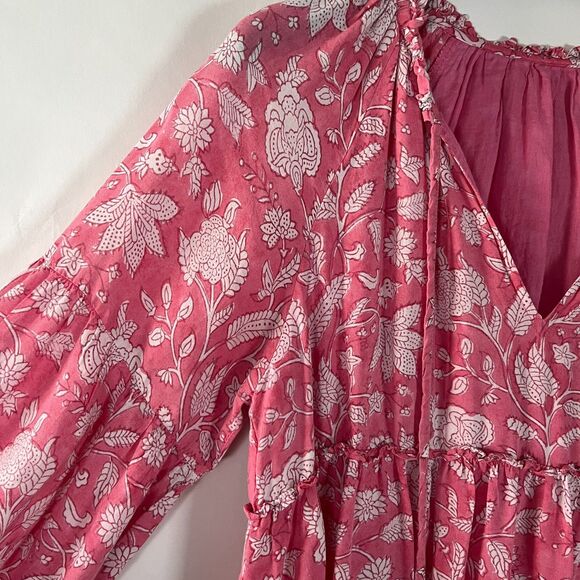 Alternate Daughters Of India Kyra Mini Dress‎ Medium Boho Hippie Flowy Earthy - Picture 3 of 7